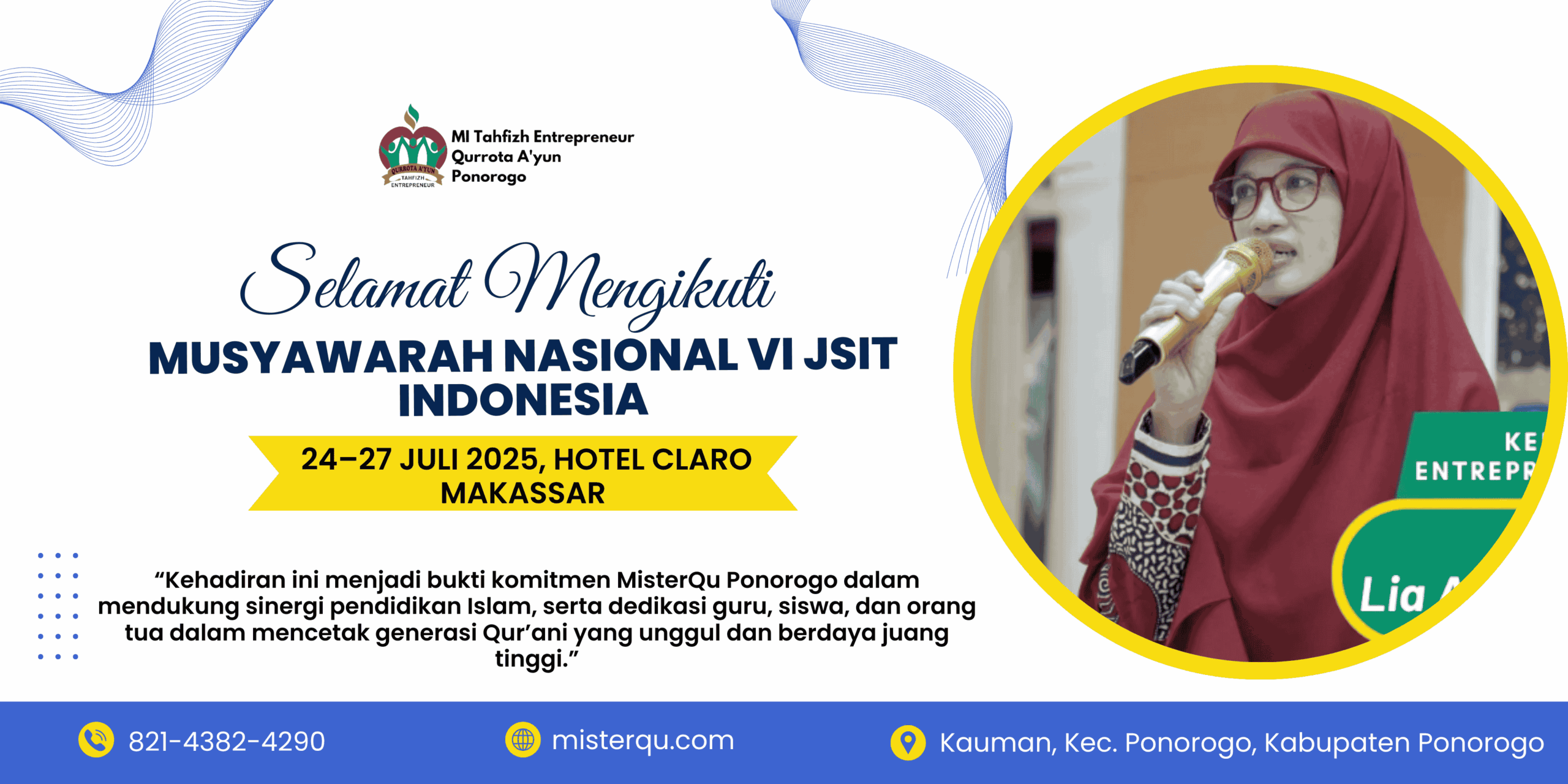Kepala MI Qurrota A’yun Hadiri Munas VI JSIT di Makassar