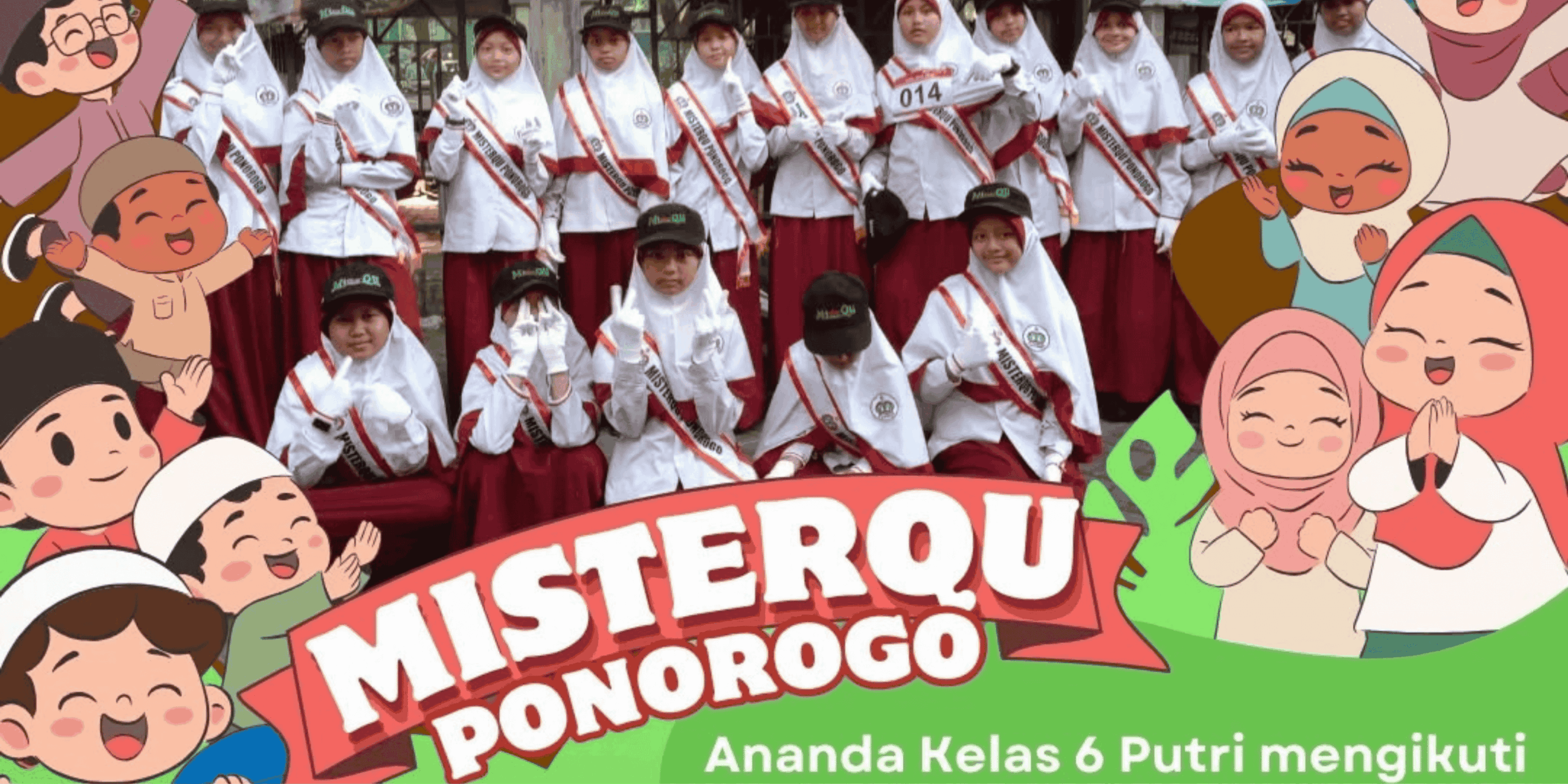 Siswi MI Qurrota A’yun Ponorogo mengikuti lomba gerak jalan!