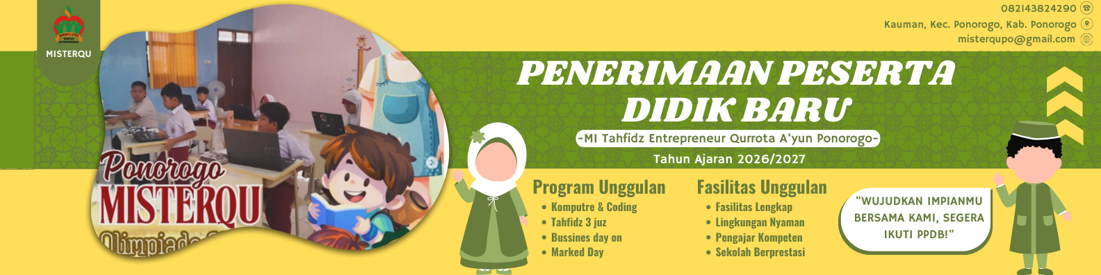 Kuning dan Hijau Moderen Profesional PPDB Spanduk Lanskap (2)