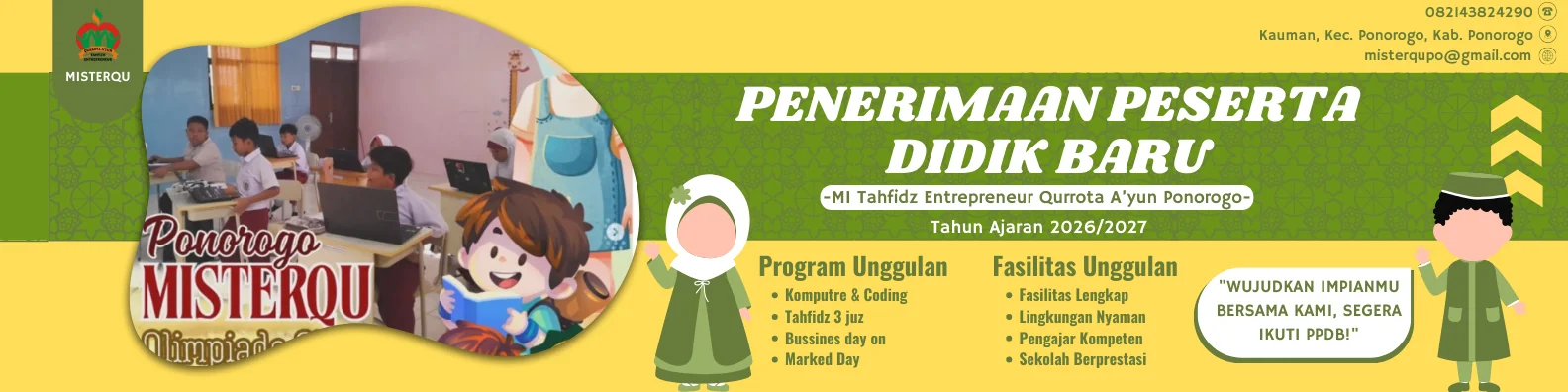 Kuning dan Hijau Moderen Profesional PPDB Spanduk Lanskap (2)